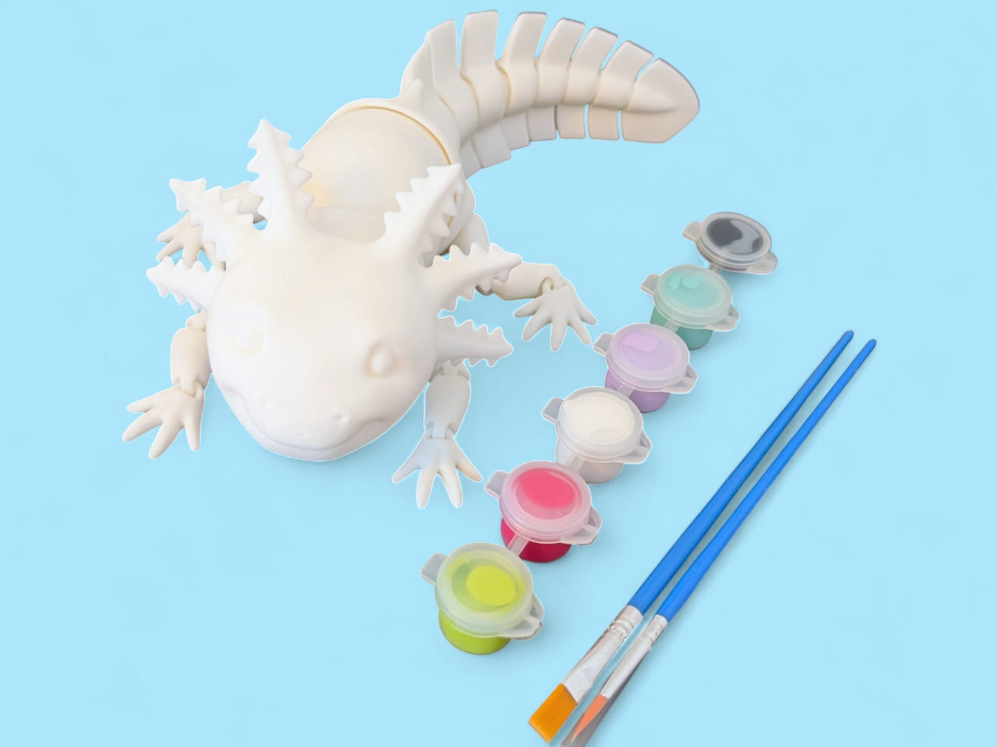 Axolotl Critter Paint Kit (White)