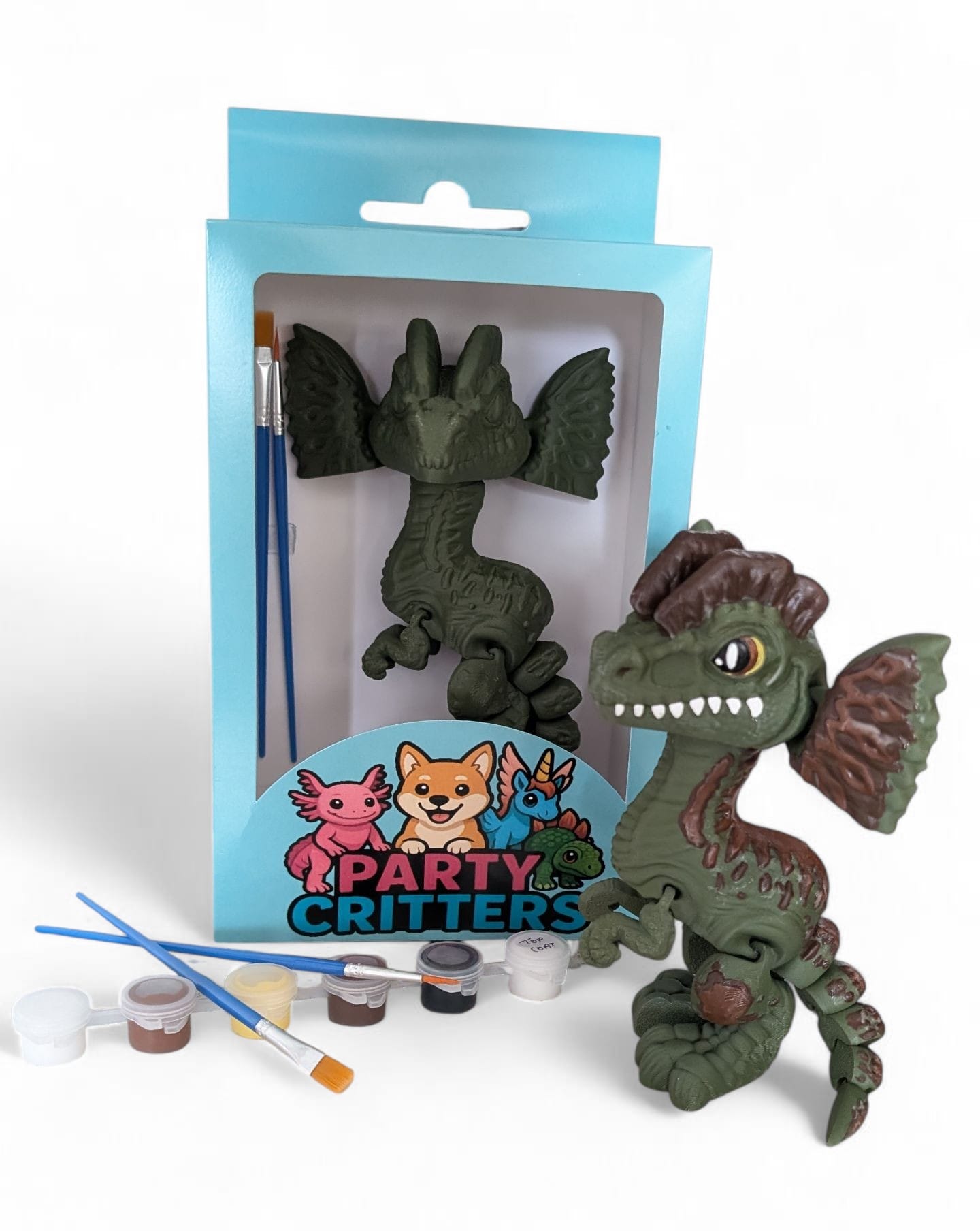 Dilophosaurus Critter Paint Kit (Dark Green)