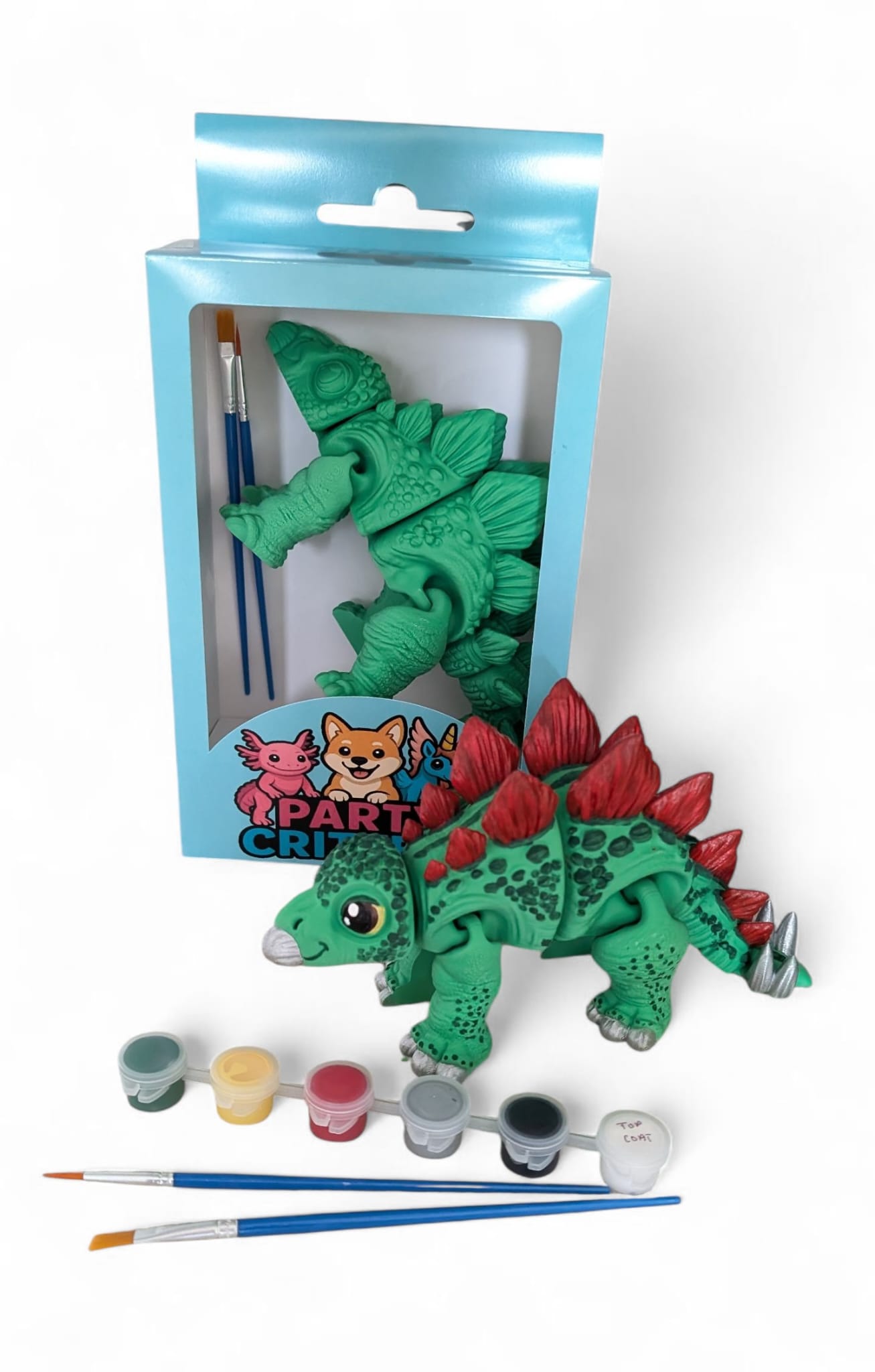 Stegosaurus Critter Paint Kit (Green)