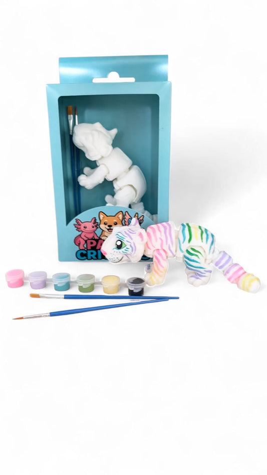 White Big Cat Critter Paint Kit