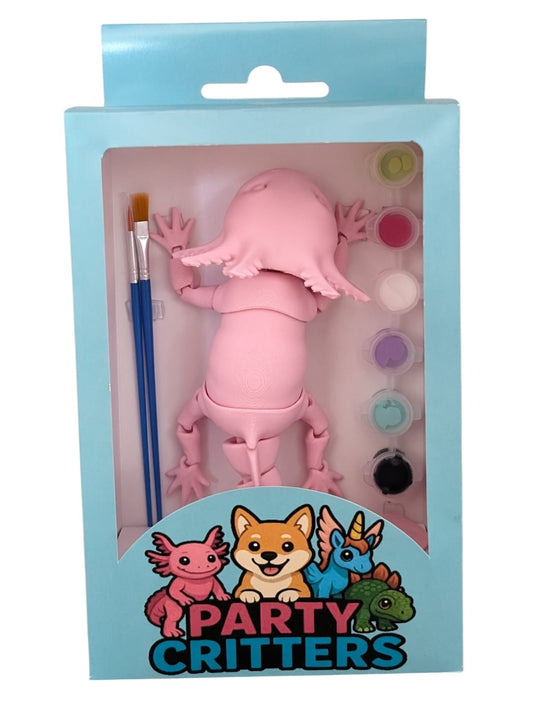 Axolotl Critter Paint Kit (Pink)