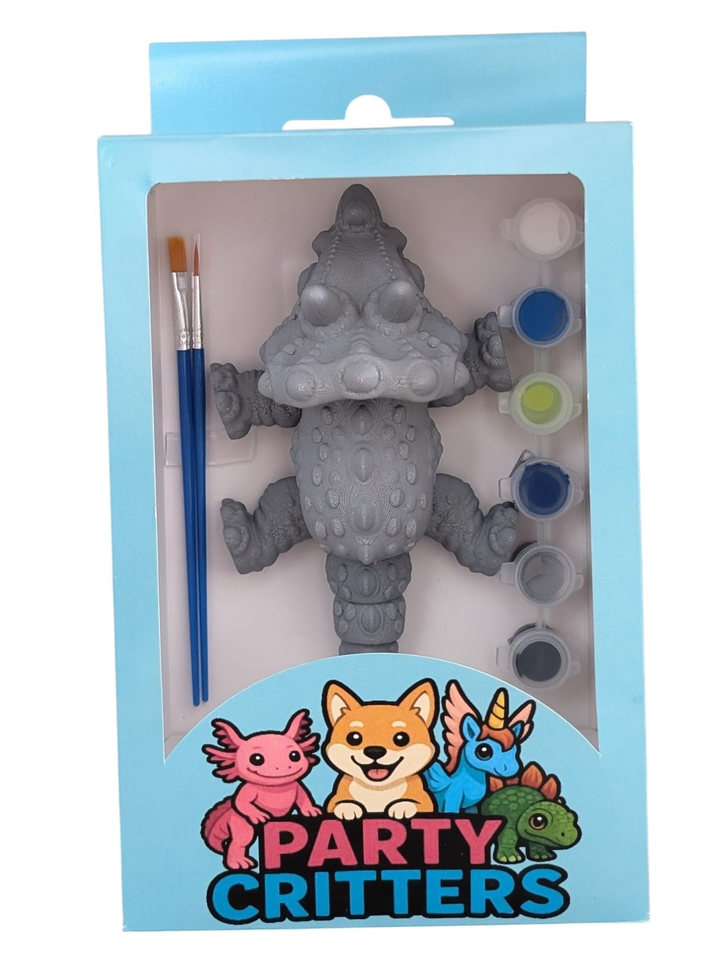 Triceratops Critter Paint Kit (Grey)