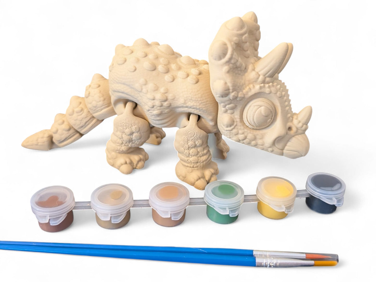 Triceratops Critter Paint Kit (Tan)