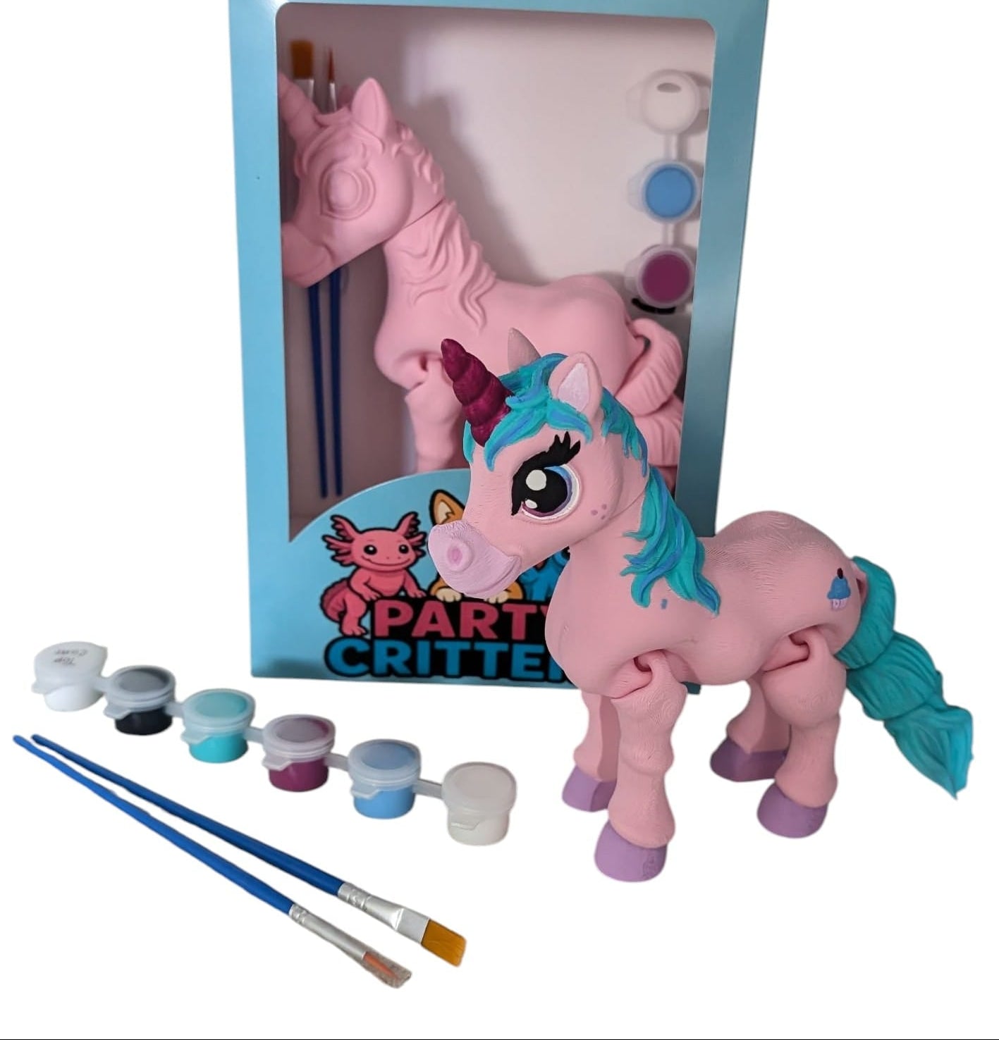 Pink Unicorn Critter Paint Kit