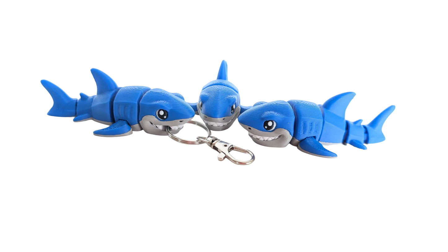 Cute Great White Shark Charm/Keychain