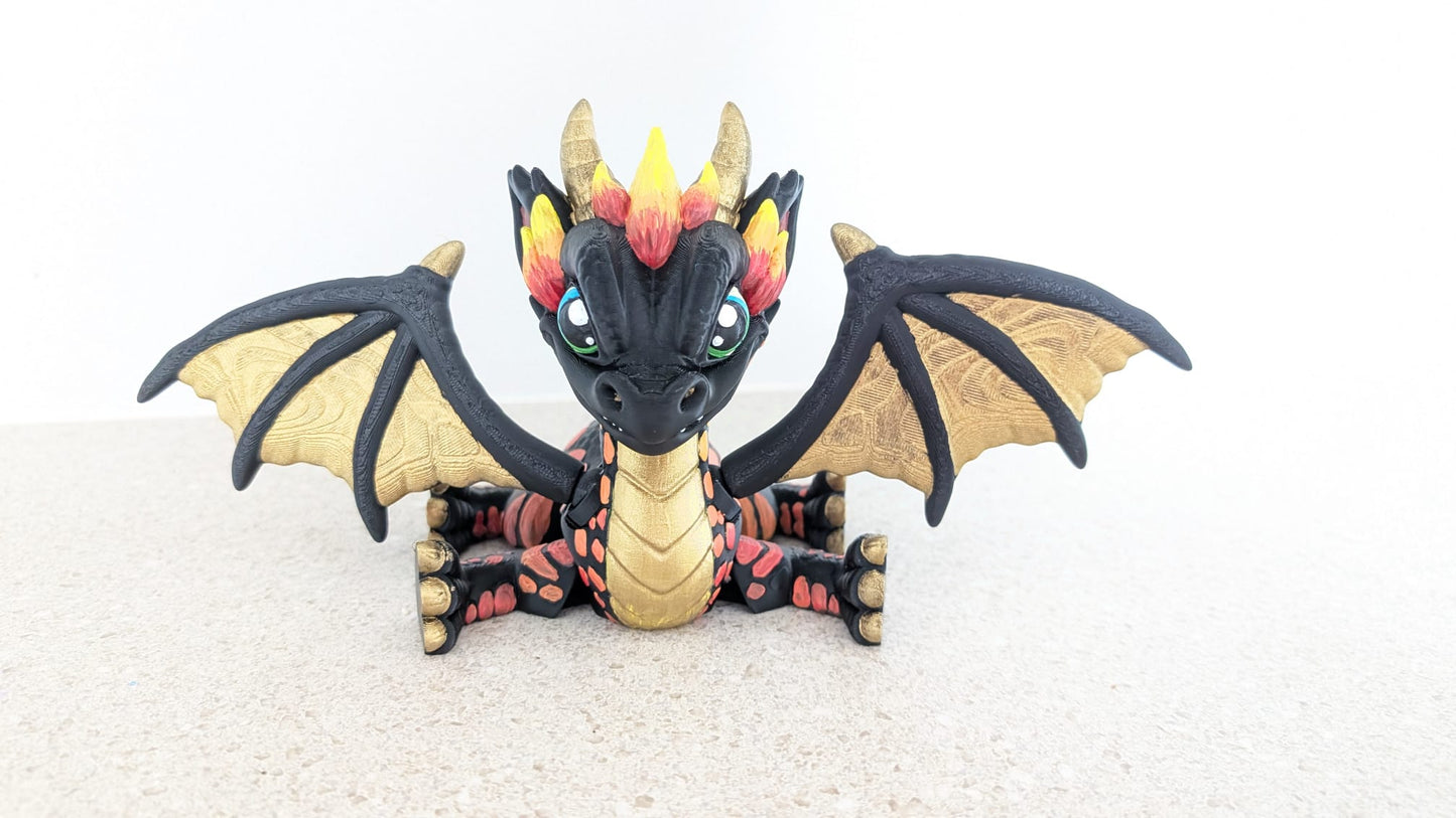 Winged Dragon Paint Kit (Black)